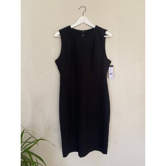 New with Tags - Liverpool Los Angeles Black Sleeveless Sheath Dress Size 4/27 - Picture 2 of 10